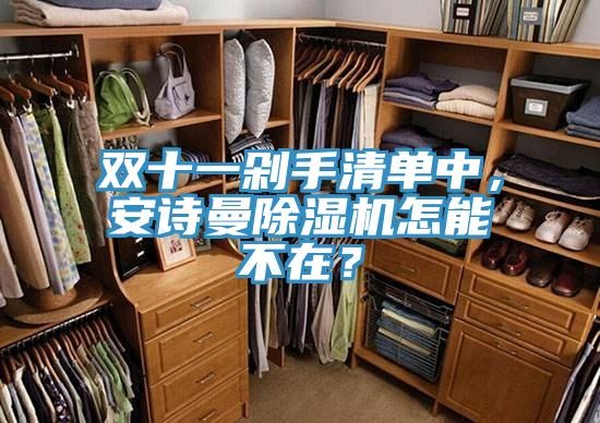 雙十一剁手清單中，安詩曼除濕機怎能不在？