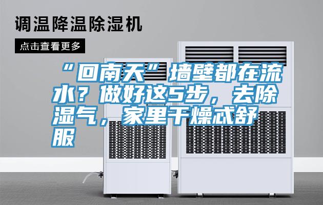 “回南天”墻壁都在流水？做好這5步，去除濕氣，家里干燥忒舒服