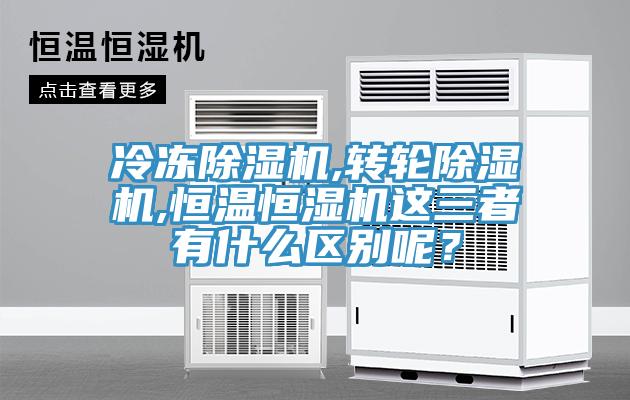 冷凍除濕機,轉(zhuǎn)輪除濕機,恒溫恒濕機這三者有什么區(qū)別呢？