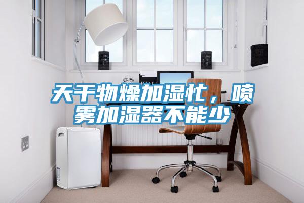 天干物燥加濕忙，噴霧加濕器不能少
