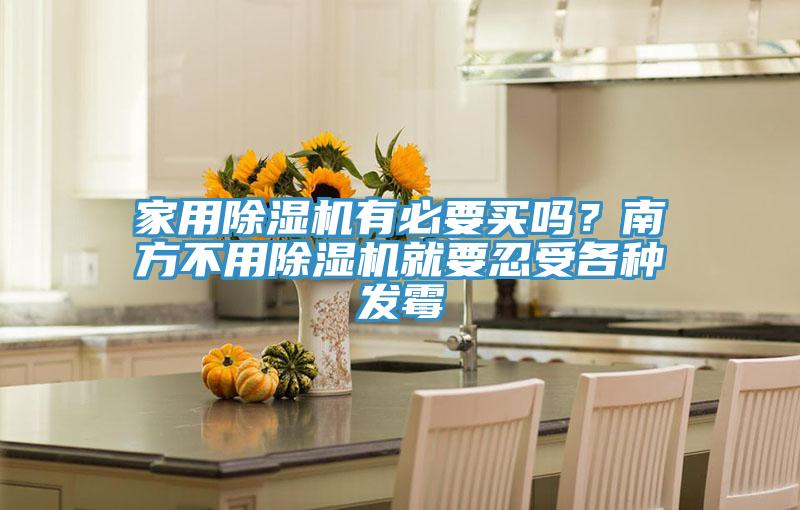 家用除濕機有必要買嗎？南方不用除濕機就要忍受各種發(fā)霉