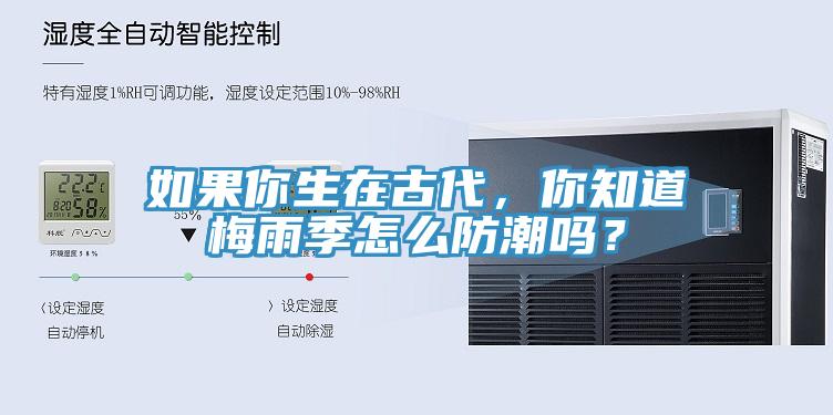 如果你生在古代，你知道梅雨季怎么防潮嗎？