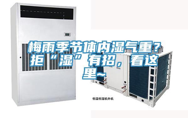 梅雨季節(jié)體內(nèi)濕氣重？拒“濕”有招，看這里~