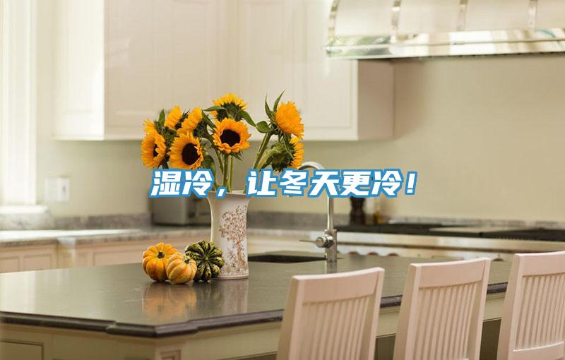 濕冷，讓冬天更冷！