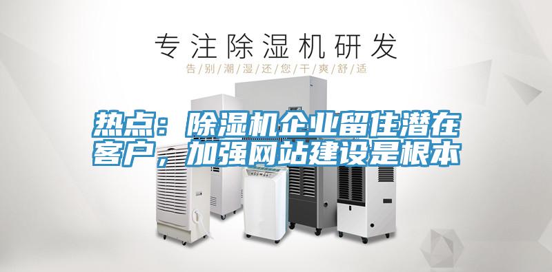 熱點(diǎn)：除濕機(jī)企業(yè)留住潛在客戶，加強(qiáng)網(wǎng)站建設(shè)是根本