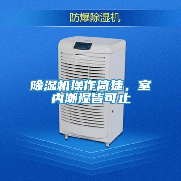 除濕機操作簡捷，室內(nèi)潮濕皆可止