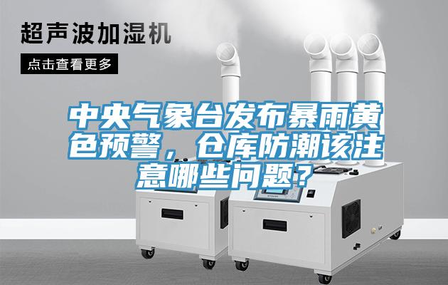 中央氣象臺發(fā)布暴雨黃色預(yù)警，倉庫防潮該注意哪些問題？