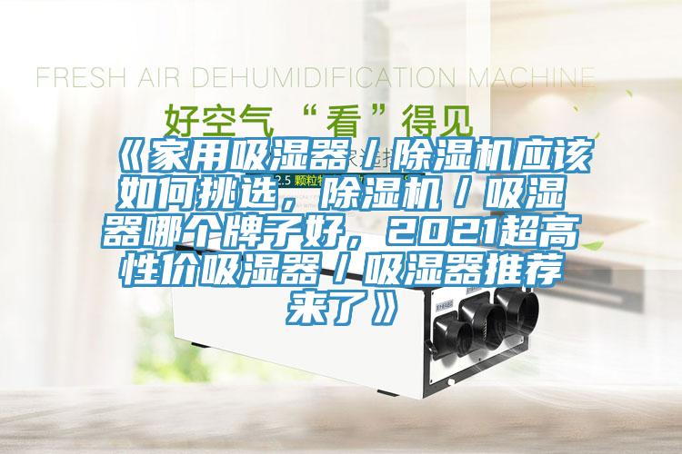 《家用吸濕器／除濕機(jī)應(yīng)該如何挑選，除濕機(jī)／吸濕器哪個(gè)牌子好，2021超高性價(jià)吸濕器／吸濕器推薦來了》