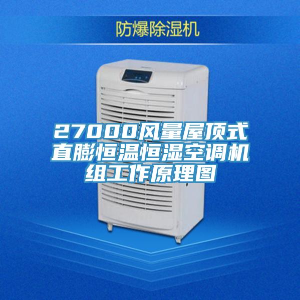 27000風(fēng)量屋頂式直膨恒溫恒濕空調(diào)機組工作原理圖