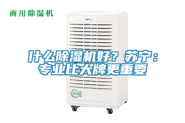什么除濕機好？蘇寧：專業(yè)比大牌更重要
