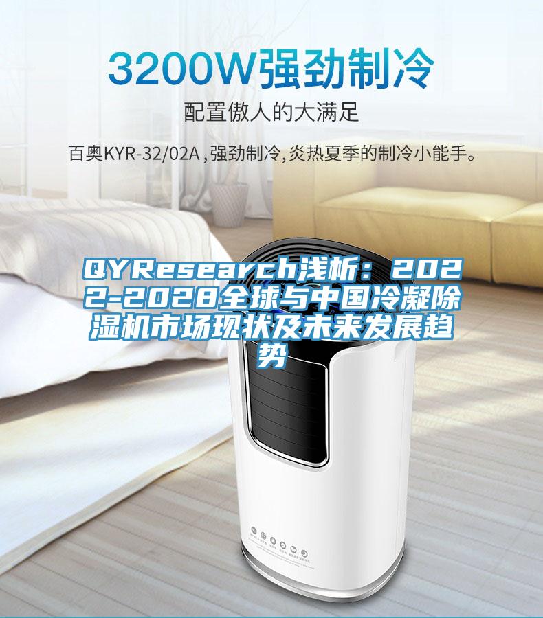 QYResearch淺析：2022-2028全球與中國冷凝除濕機(jī)市場(chǎng)現(xiàn)狀及未來發(fā)展趨勢(shì)