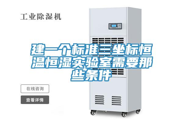 建一個標(biāo)準三坐標(biāo)恒溫恒濕實驗室需要那些條件