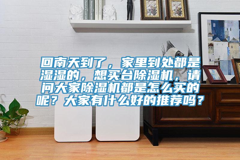 回南天到了，家里到處都是濕濕的，想買臺(tái)除濕機(jī)，請(qǐng)問大家除濕機(jī)都是怎么買的呢？大家有什么好的推薦嗎？