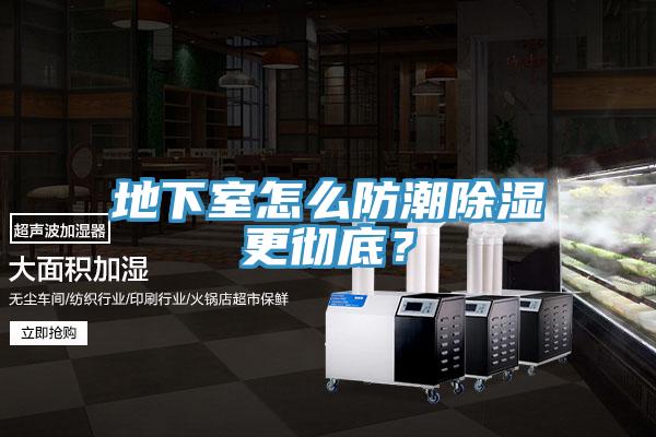地下室怎么防潮除濕更徹底？