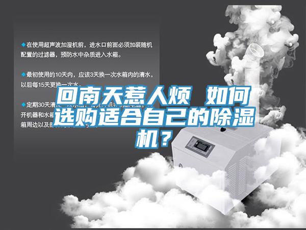回南天惹人煩 如何選購適合自己的除濕機(jī)？