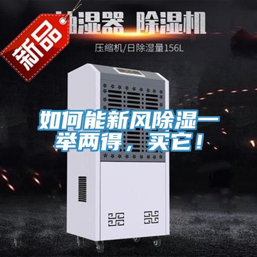 如何能新風除濕一舉兩得，買它！