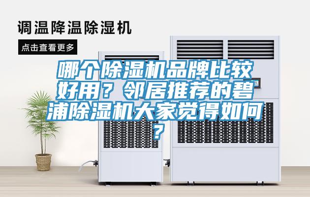 哪個(gè)除濕機(jī)品牌比較好用？鄰居推薦的碧浦除濕機(jī)大家覺(jué)得如何？