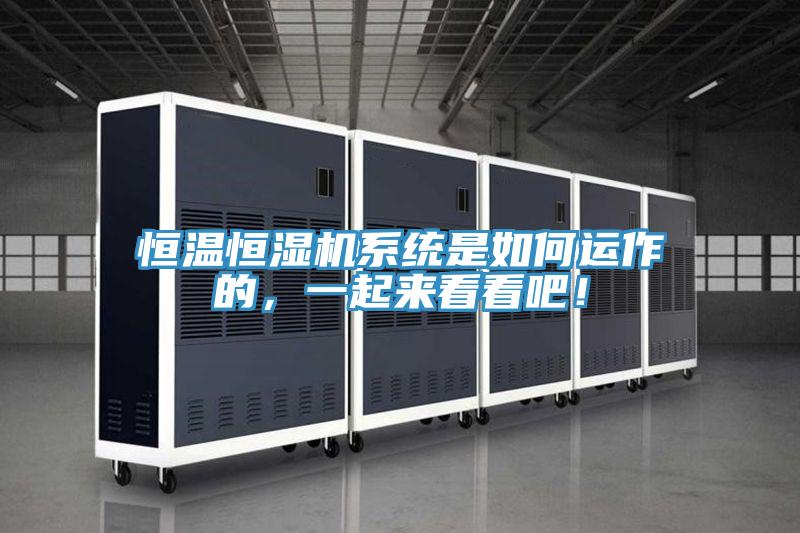 恒溫恒濕機(jī)系統(tǒng)是如何運(yùn)作的，一起來看看吧！