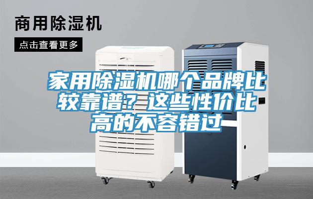 家用除濕機哪個品牌比較靠譜？這些性價比高的不容錯過