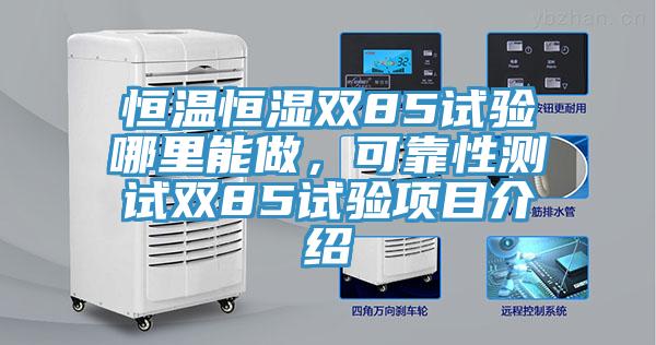 恒溫恒濕雙85試驗(yàn)?zāi)睦锬茏?，可靠性測(cè)試雙85試驗(yàn)項(xiàng)目介紹