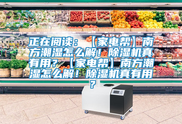 正在閱讀：【家電幫】南方潮濕怎么解！除濕機(jī)真有用？【家電幫】南方潮濕怎么解！除濕機(jī)真有用？