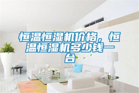 恒溫恒濕機價格，恒溫恒濕機多少錢一臺