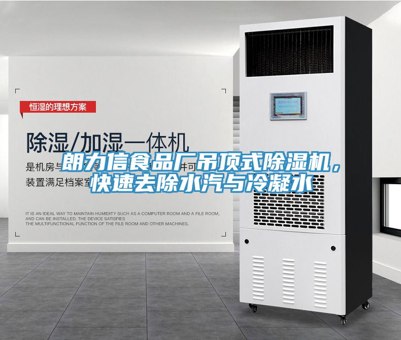 朗力信食品廠吊頂式除濕機(jī)，快速去除水汽與冷凝水