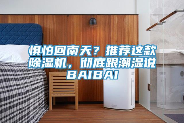 懼怕回南天？推薦這款除濕機，徹底跟潮濕說BAIBAI