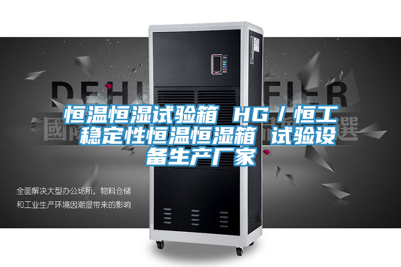 恒溫恒濕試驗(yàn)箱 HG／恒工 穩(wěn)定性恒溫恒濕箱 試驗(yàn)設(shè)備生產(chǎn)廠(chǎng)家