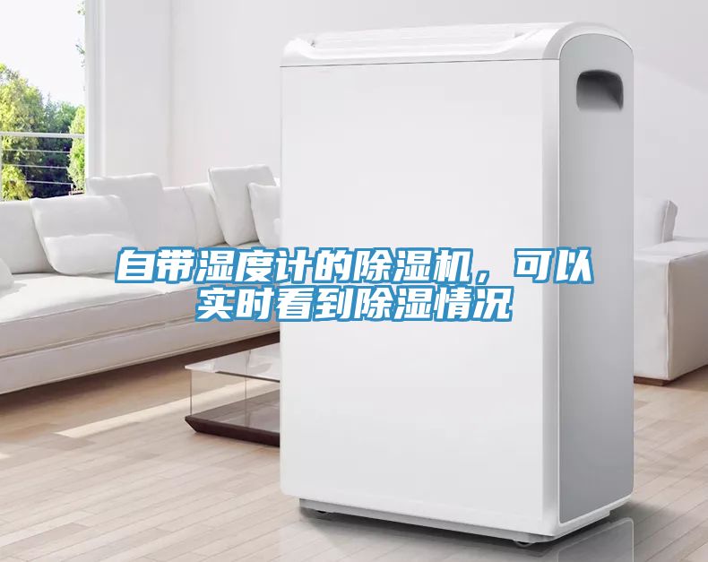 自帶濕度計的除濕機，可以實時看到除濕情況