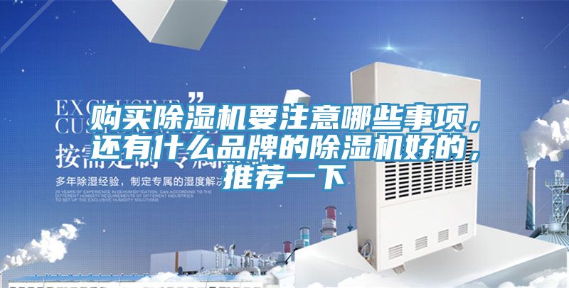 購買除濕機要注意哪些事項，還有什么品牌的除濕機好的，推薦一下