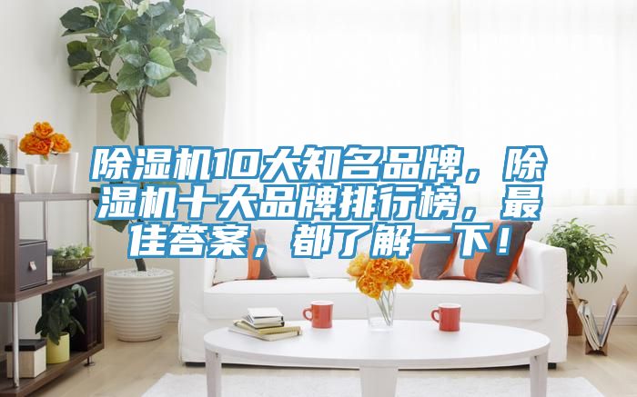 除濕機(jī)10大知名品牌，除濕機(jī)十大品牌排行榜，最佳答案，都了解一下！