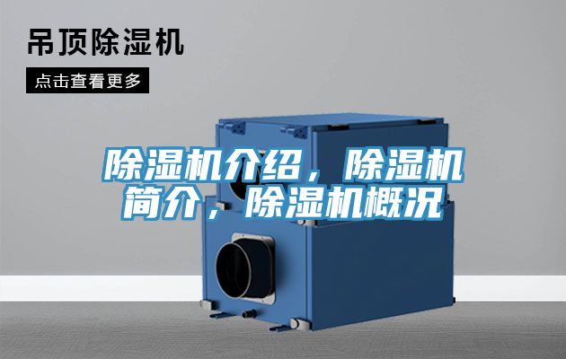 除濕機介紹，除濕機簡介，除濕機概況