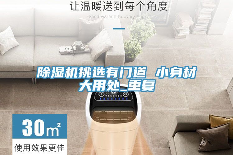 除濕機挑選有門道 小身材大用處_重復