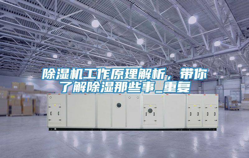 除濕機(jī)工作原理解析，帶你了解除濕那些事_重復(fù)