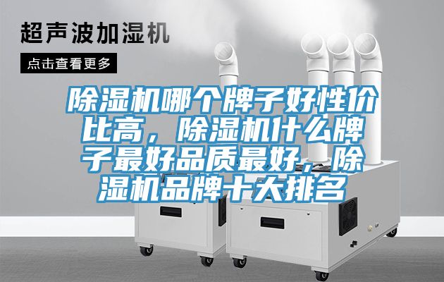 除濕機哪個牌子好性價比高，除濕機什么牌子最好品質最好，除濕機品牌十大排名